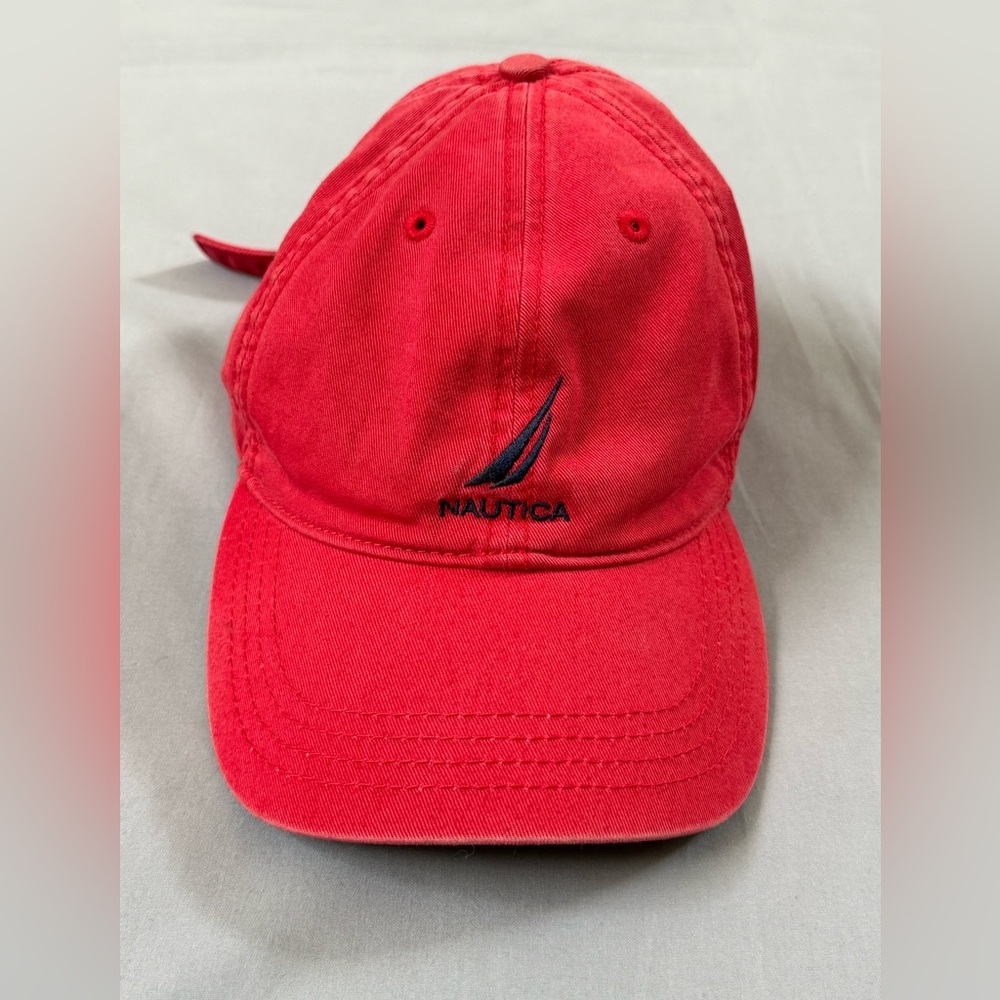 Nautica Red Adjustable Baseball Cap‎